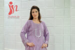 Women In Lavender Royale Embroidered Lawn 3PC Suit - Image 4