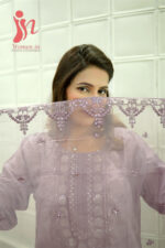 Women In Lavender Royale Embroidered Lawn 3PC Suit - Image 2