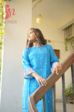 Women In Azure Embroidered Lawn 2PC Suit - Image 4
